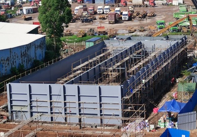 白水塘4000吨/天应急污水厂钢结构设计（施工中）