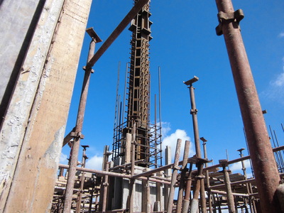 海南省海洋厅项目型钢混凝土深化设计施工现场