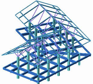 海口东寨港旅游区轻钢结构计算模型