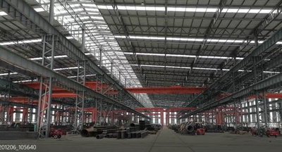 海南华金钢构厂房—厂房内部实景